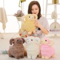 thumbnail image 2 of Juguetes de peluche Kawaii Alpacasso, Animal de peluche suave, muñeco de oveja, cama, sofá, almohada para dormir, regalos de cumpleaños, 25-55cm, 2 of 5