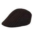thumbnail image 1 of Gorro de lana Gatsby Newsboy con gorra plana a rayas para hombre, 1 of 3