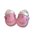 thumbnail image 3 of Women's Small, Pink, Shark Slides with Fur Lining - Cozy Plush, Cute Slip-On Slippers Xmas, 3 of 4