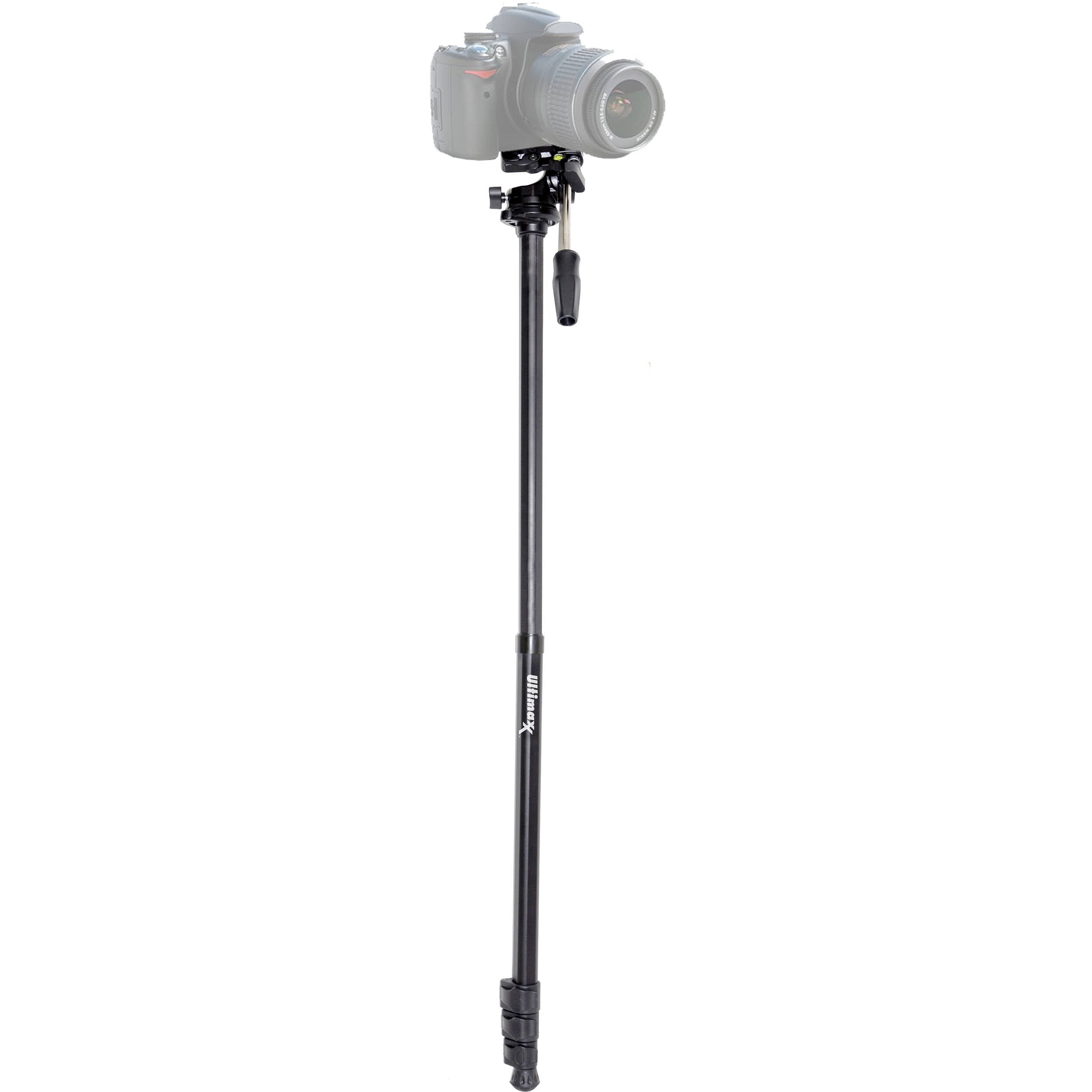Ultimaxx 80" Lightweight Aluminum Tripod / Monopod (Black) with Convenient Carry Case