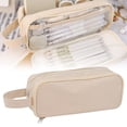 thumbnail image 2 of CoreLiving 5-Compartment Large Capacity Pencil Case with Multi-Functional Storage Zipper Pen Pouch Box Holder Organizer Aesthetic Stationery for Adults Men Women College Office Essentials, 2 of 10