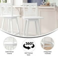 thumbnail image 3 of Flash Furniture Gwendolyn Rustic Solid Wood Designer Back Barstool Antique White Wash (ESG129WH), 3 of 9