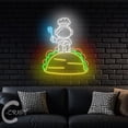 thumbnail image 4 of C-CRAFT Astronaut Chef Tacos Neon Led Light Up 35 inch for Mexican Tacos Shop Wall Decor, 4 of 5