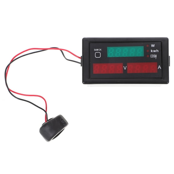HOMEMAXS AC 80-300V 100A 5 In 1 Multi Function LED Display Digital AC Voltmeter Ammeter Voltage Current Tester