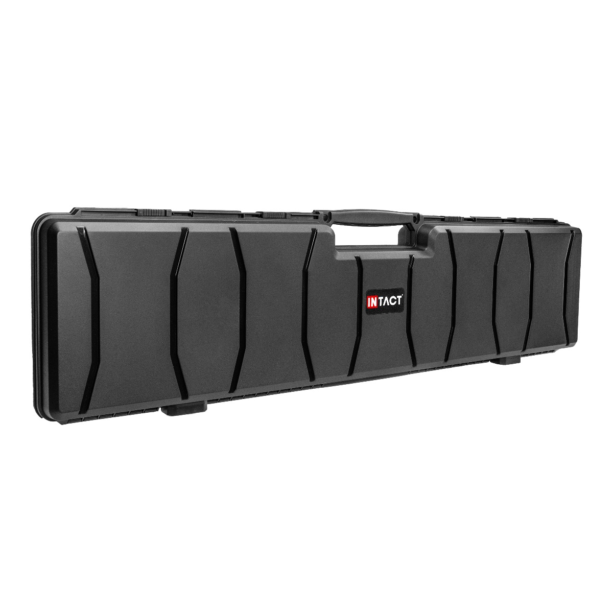 Eylar 48 Inch Intact Series Hard Shell Rifle Case, Lightweight and Durable Stacker Design with Foam (Black)