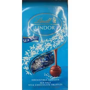 NEW Lindt LINDOR SEA SALT Milk Chocolate Truffles 8.5 oz Bag - FREE SHIP