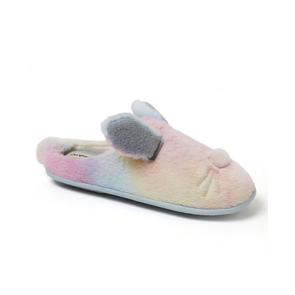 Dearfoams Unisex Adult Easter Bunny Fuzzy Clog House Slipper