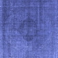 thumbnail image 1 of Ahgly Company Machine Washable Indoor Square Oriental Blue Industrial Area Rugs, 8' Square, 1 of 4
