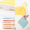 thumbnail image 5 of Portable Silicone Microwave Sandwich Storage Box Bento School Breakfast Lunch Boxes Reusable Toast Container Case Blue, 5 of 5