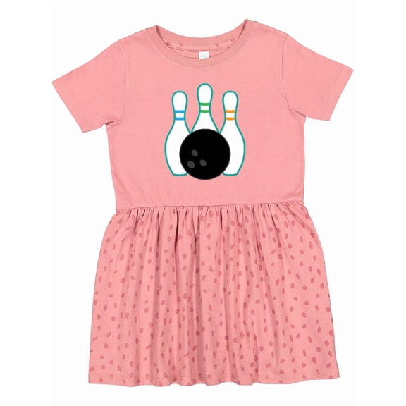 Inktastic Bowling Team Bowler Girls Toddler Dress