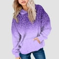 thumbnail image 2 of Gibobby Hoodies for Teen Girls Casual Fashion Gradient Oversized Long Sleeve Hooded Sweatshirt Kids Cozy Pullover Tops with Pockets(Purple,9-10 Years), 2 of 6