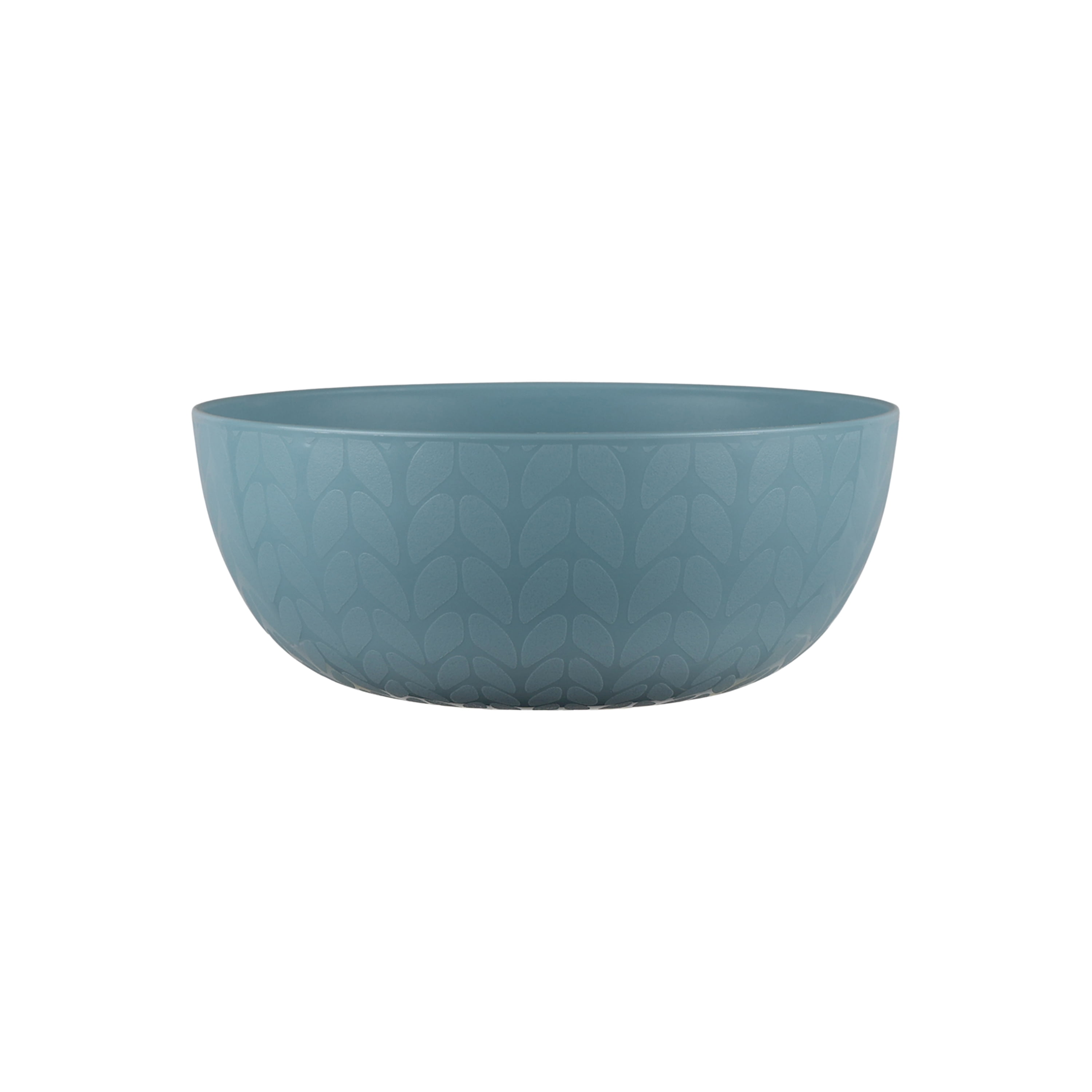 Mainstays 30-Piece Plastic Braided Pattern Dinnerware Bundle Set, Blue
