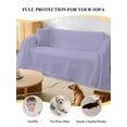 thumbnail image 4 of Pure Lavender Couch Cover Sofa Covers 3 Cushion Sectional Couch, Simple Solid Color Washable Sofa Covers Slipcover Sectional Sofa Cover, Furniture Protector 71"x150", 4 of 9