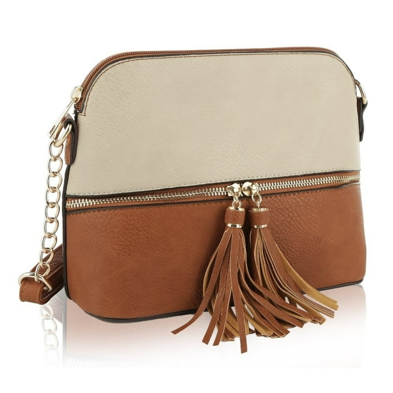 MKF Collection by Mia K. Alejandra Duo Color Crossbody Handbag