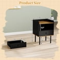 thumbnail image 3 of Gymax 2PCS 3-Tier Sofa Side Table w/ Open Storage Shelf Metal Legs for Living Room, 3 of 10