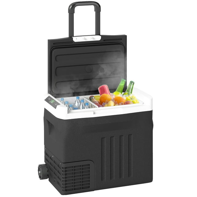 Outsunny Car Fridge Refrigerator, 42 Quart (40L) Electric Cooler, -4-68℉