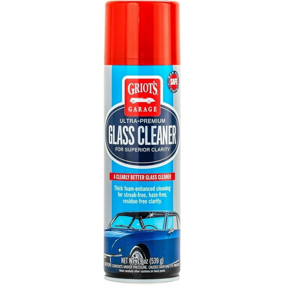 Ultra-Premium Glass Cleaner, Foaming Aerosol Spray for Car Window, Windshield, Mirror, Tint Safe, Ammonia-Free Formula, 19 Oz, 10998