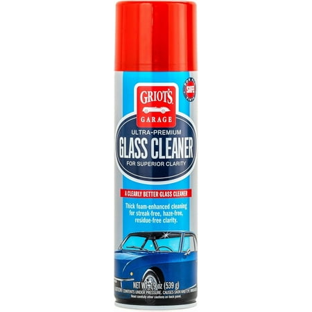 Ultra-Premium Glass Cleaner, Foaming Aerosol Spray for Car Window, Windshield, Mirror, Tint Safe, Ammonia-Free Formula, 19 Oz, 10998