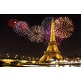 thumbnail image 2 of EREHome Polyester Fabric 7x5ft Night Paris Light Eiffel Tower Colorful Fireworks Wedding Decorations Photography Backdrop Photo Booth Background, 2 of 2