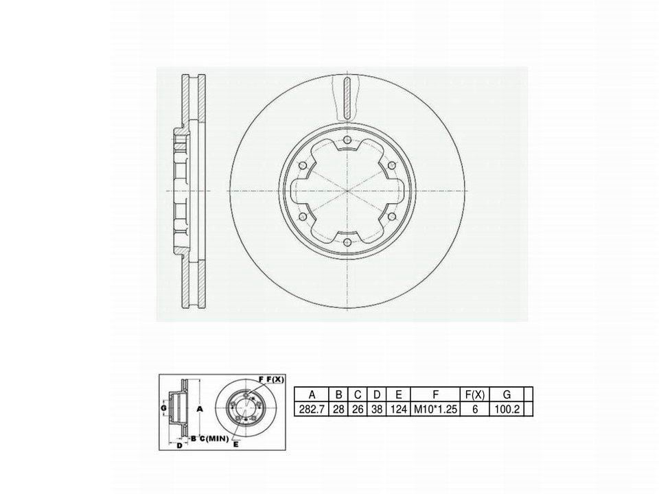 Winstop Brake Rotor, Front WS240105, Nissan Xterra 2004-2000
