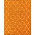 thumbnail image 3 of Unique Loom Trellis Frieze Collection Area Rug - Rounded (8' x 10' Rectangle Orange/Ivory), 3 of 7