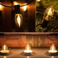 thumbnail image 6 of C7 LED Vintage Filament Bulb 0.5W E12 Candelabra Base, 2700K Warm White, Dimmabl Candle Bulb for Holiday String Lights & Indoor Decorative Lighting, 6Pack, 6 of 7