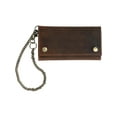 thumbnail image 2 of CTM  Hunter Leather Long Trifold Chain Wallet (Men), 2 of 4
