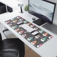 thumbnail image 2 of Long Mouse Pads for Desk,Gray Christmas Snowman Pattern Desk Mats on Top Of Desks, Desk Mouse Pad Extra Large with 3mm Non-Slip Base and Stitched Edge for Gaming,Office,Work,Home 31.5x11.8in, 2 of 5