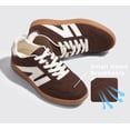 thumbnail image 3 of Zapatillas LUCKY STEP para mujer, clásicas, retro, suela de goma, color marrón, 3 of 8