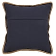 thumbnail image 5 of Laddha Home Designs Handwoven Flanged Border Striped Cotton Throw Pillow Cover - 20" - Blue and, 5 of 7