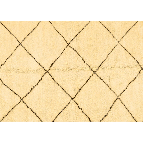 Ahgly Company Indoor Rectangle Solid Brown Modern Area Rugs, 3' x 5'