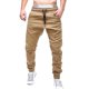 thumbnail image 1 of ICHUANYI Clearance Men Sweatpants Slacks Casual Elastic Joggings Sport Solid Baggy Pockets Trousers(Khaki, L) Ichuanyi Ichuanyi, 1 of 7