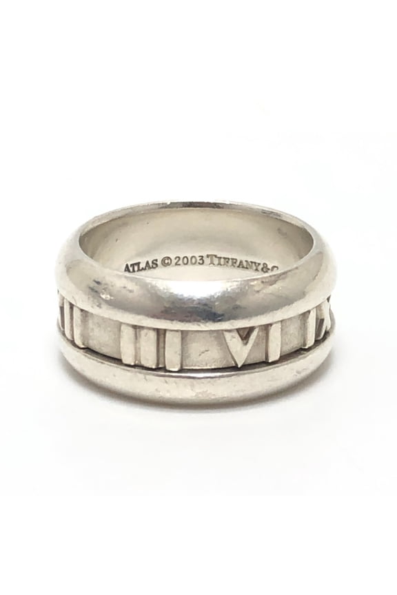 Pre-Owned TIFFANY & Co. Tiffany Atlas 2003 Wide Accessory Jewelry Ring, SV925,... (Good)