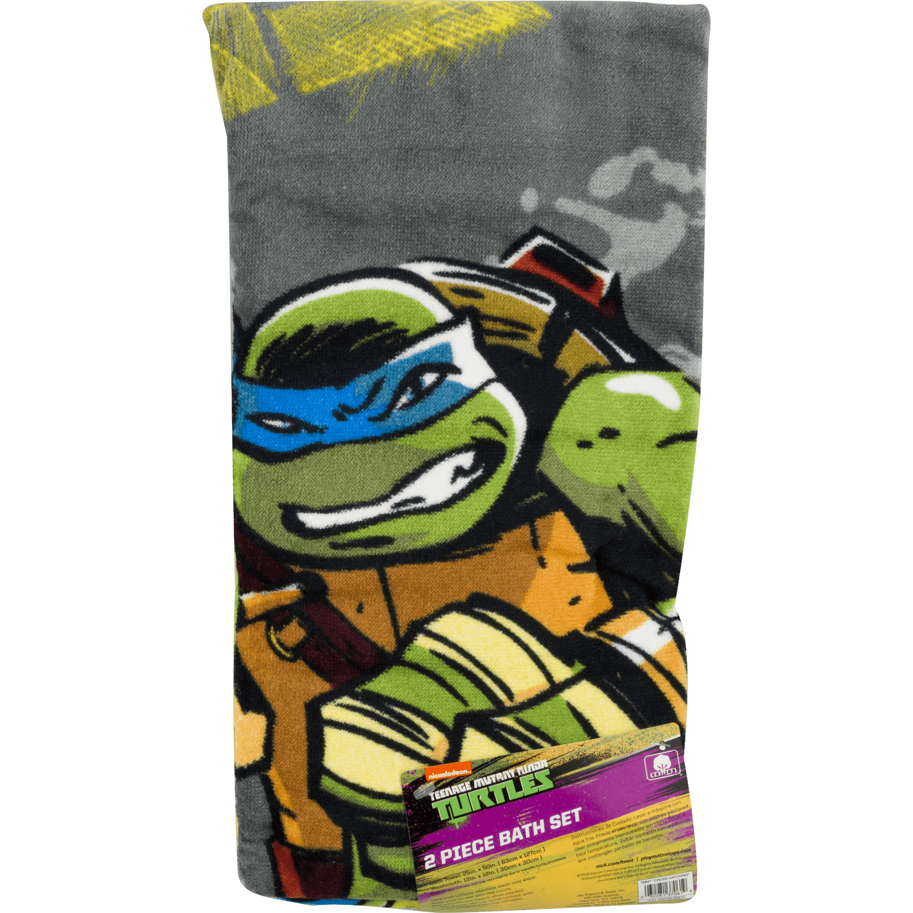 4 Teenage Mutant Ninja Turtles Cotton Magic Towel Washcloths ~ NEW 