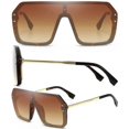 thumbnail image 5 of Oversized Sunglasses For Women Men Classic Trendy Flat Top Sunglasses Protection,leopard, 5 of 5
