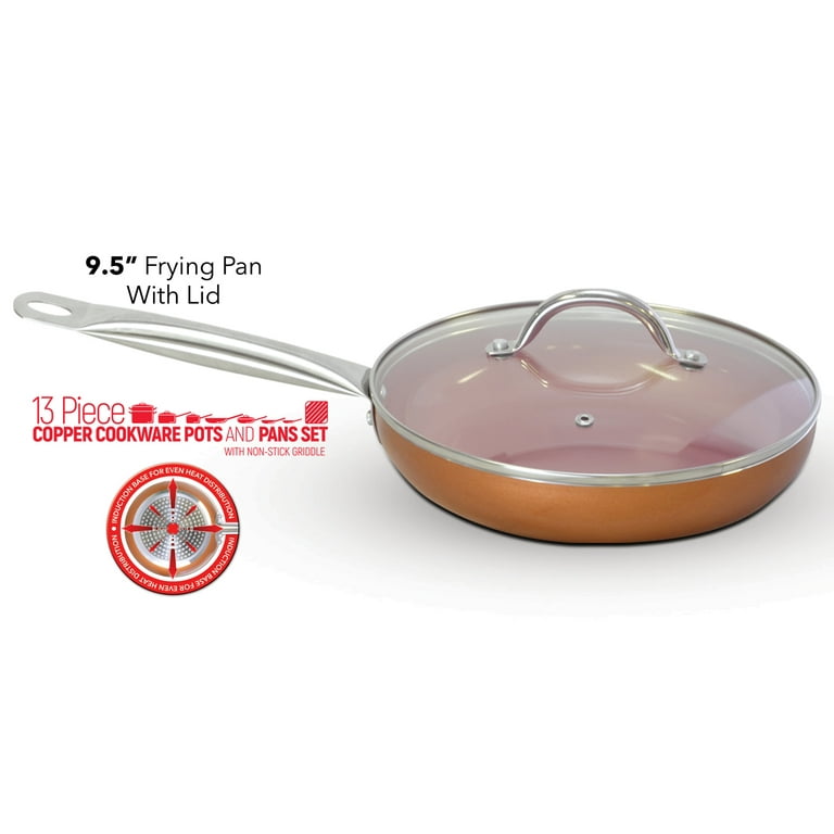 3 PC Copper Non Stick Fry Pan Set – R & B Import