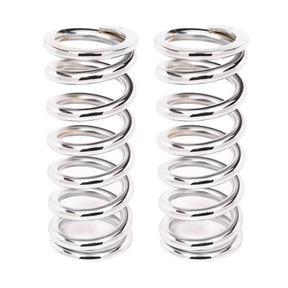 Aldan American 9-350CH2 Coil-Over-Spring, 350 lbs. per in. Rate, 9 in. Length - Chrome, Pair