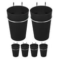 thumbnail image 1 of Luxshiny 6 Pcs Porte-Gobelets en Plastique avec Crochets Noirs pour Outils et Rangement de Stylos, 1 of 6