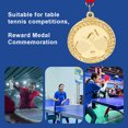 thumbnail image 3 of Medalla Ping Pong 5cm con Cinta para el Cuello para Competiciones Fiesta Carrera Oro, 3 of 9
