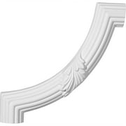 Angle View: 8 7/8"W x 8 7/8"H Reeded Acanthus Leaf Panel Moulding Corner (matches moulding PML01X01AC)