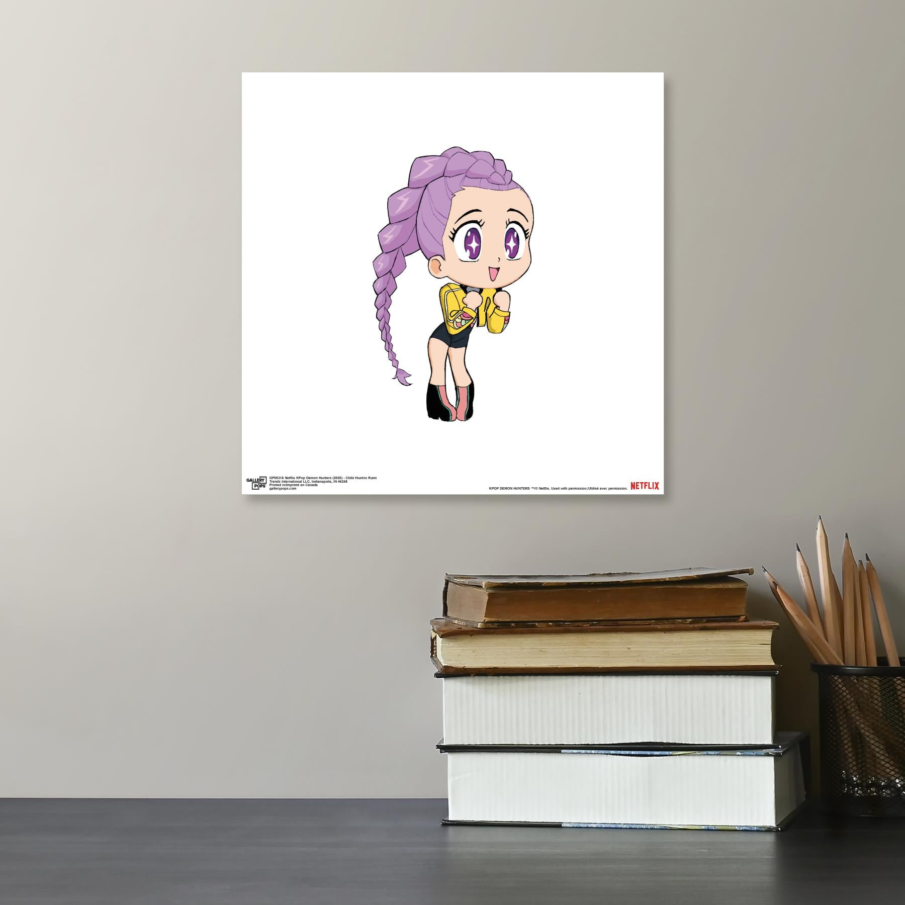 Gallery Pops Netflix KPop Demon Hunters (2025) - Chibi Huntrix Rumi Wall Art