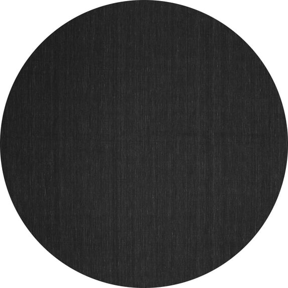 Ahgly Company Indoor Round Abstract Gray Contemporary Area Rugs, 6' Round