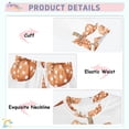 thumbnail image 2 of Boys Pajamas Girls Pajama Polka Dot Pumpkin Bow Cute Comfortable Cotton Two-piece Pajama Set, 2 of 7