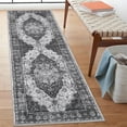 thumbnail image 3 of Haperlare Vintage Runner Rugs for Hallway Bohemian Machine Washable Non Slip Laundry Entryway Runner Rug, Grey Indoor Floor Rugs,2'x6', 3 of 7