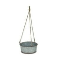 thumbnail image 2 of Cheungs Round Galvanized Metal Rope Hanging Metal Planter - Large, 2 of 5