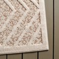 thumbnail image 3 of SAFAVIEH Martha Stewart Derren Diamond Indoor/Outdoor Area Rug, Light Beige/Brown, 6'7" x 6'7" Square, 3 of 11