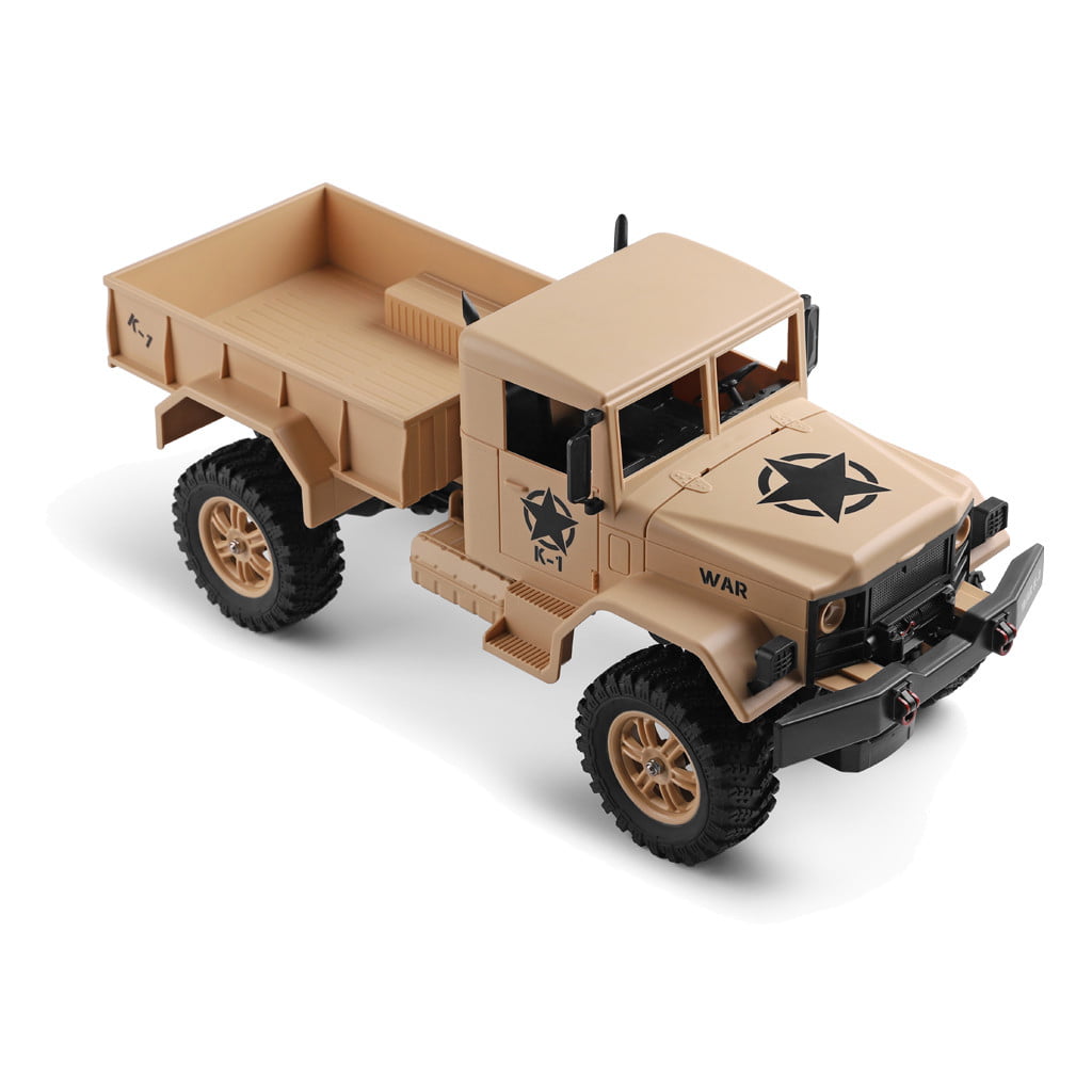 Wltoys 124301 1/12 2.4G 4WD 390 Bruhed Rc Car 1.2kg Load Off-Road Military Truck 