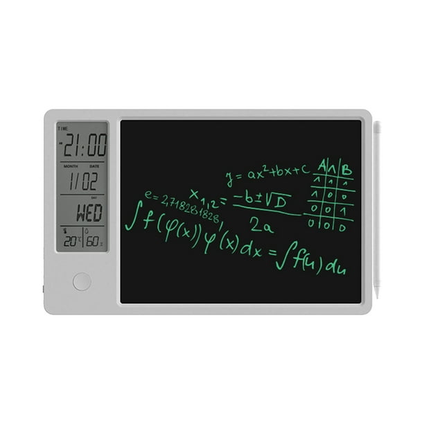 Pisexur - Tableta electrónica de 10 pulgadas con calendario, pantalla LCD con temperatura y humedad, ideal para el hogar, la oficina, el escritorio y el despertador. Electrónica para niños y organiza