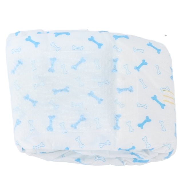 Envolturas para perros macho ajustables, fuerte absorción de agua, a prueba de fugas e indicador de humedad, pañales para perros M 45 ~ 64 cm, 10 piezas