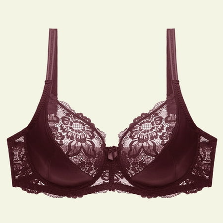 

Tawop Lace Bras For Women Women S Rimless Stretch Brown 10